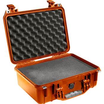Orange Pelican 1450 Case with Foam