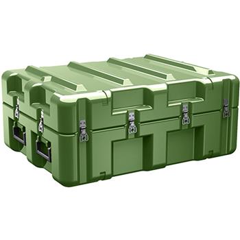 Olive Drab Pelican AL3022-0705 Single Lid Flat Case with Foam and Casters