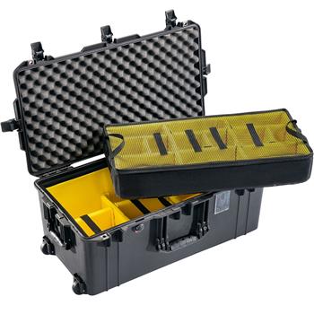 Black Pelican™ 1626 Air Case with padded dividers
