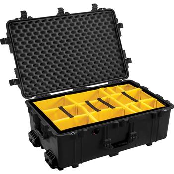 Pelican™ 1650 Case with yellow padded dividers