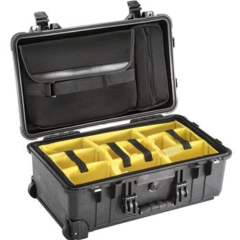 Black Pelican 1510SC Studio Case with padded dividers